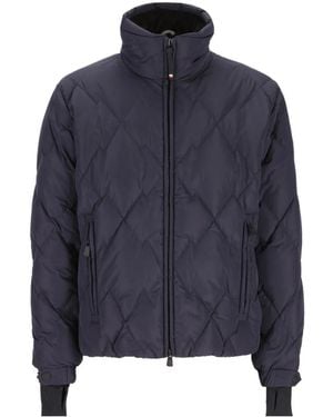 Moncler Quilted High-Neck Jacket - Blue