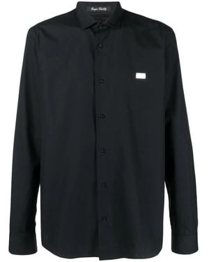 Philipp Plein Sugar Daddy Cut Ls Shirt - Black