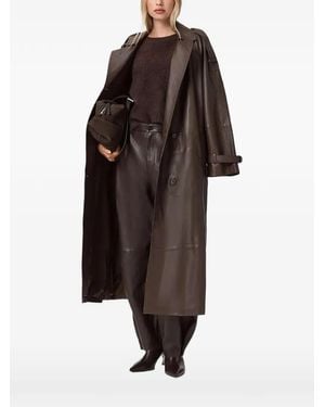 AllSaints Abrigo Reed Con Cinturón - Marrón