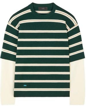 Alanui Rugby Club Layered-Sleeve T-Shirt - Green