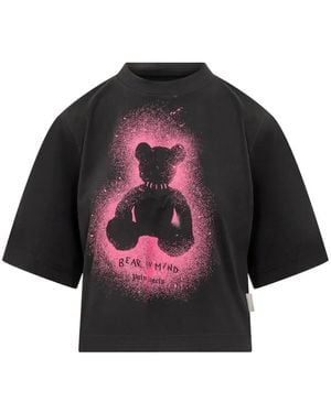 Palm Angels Spray Bear Tee - Rosso