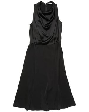 Acne Studios Mouwloze Midi-Jurk - Zwart