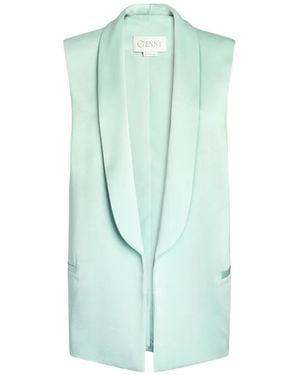 Genny Shawl-Lapel Waistcoat - Blue