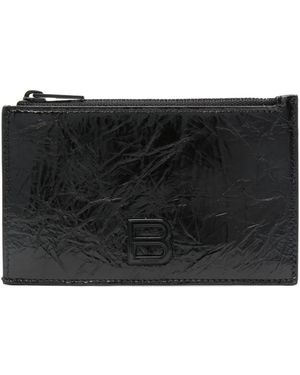 Balenciaga Crush Card Holder - Black