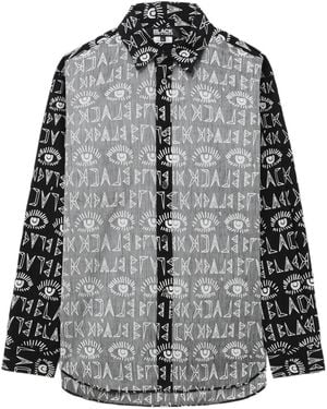 COMME DES GARÇON BLACK Graphic-Motif Shirt - Grey