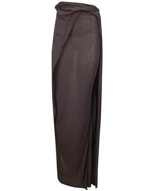 OTTOLINGER Slitted Wrap Skirt - Brown