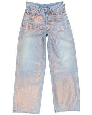 Acne Studios Loose Glitter Jeans - Blue