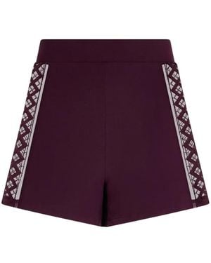 Aubade Sweet Obsession Lace-Panel Shorts - Purple