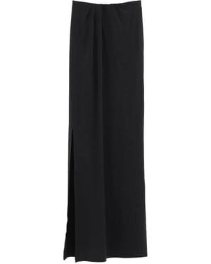 Jacquemus Maxi-Rok Met Split - Zwart