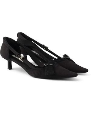 Prada Canvas Pumps - Black