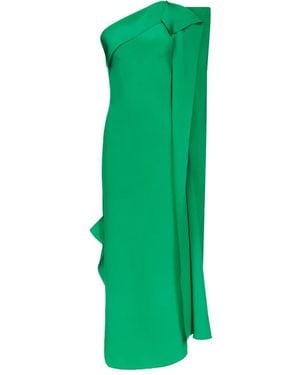 FFORME Andie Draped-Detail Dress - Green