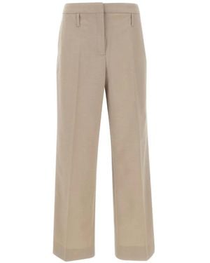 Herskind Ivano Wide-Leg Trousers - Natural