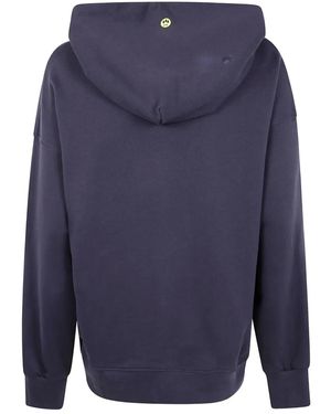 Barrow Logo-Embroidered Hoodie - Blue