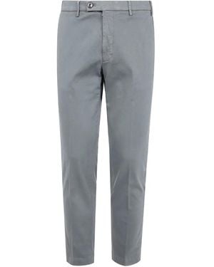 Michael Coal Patch-Detail Cotton Trousers - Grey