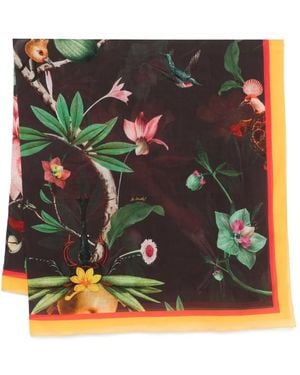 La DoubleJ Zooflora Placée Printed Scarf - Red