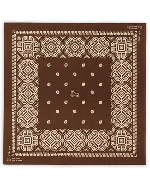 Fortela Ikara-Print Bandana - Brown
