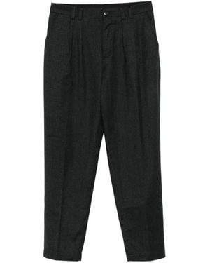 Canali Pleated-Detail Pants - Black
