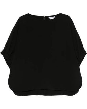 Max Mara ラウンドネック ブラウス - ブラック