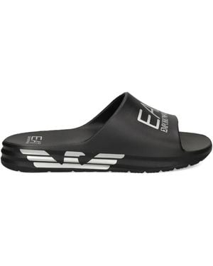 EA7 Logo Slides - Black