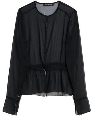 Our Legacy Peplum-Hem Blouse - Black