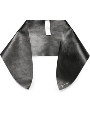 Givenchy Logo-Print Leather Scarf - Black