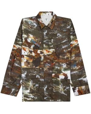 South2 West8 X Ben Miller Giacca Jungle Fatigue - Verde