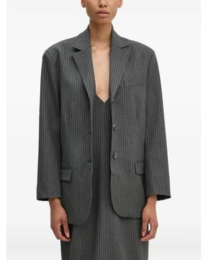 Day Birger et Mikkelsen Pinstripe Button Blazer - Grey