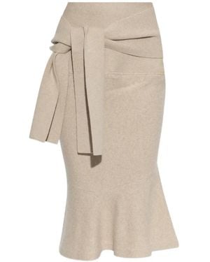 Jacquemus Fiocco Tie-Waist Skirt - Natural