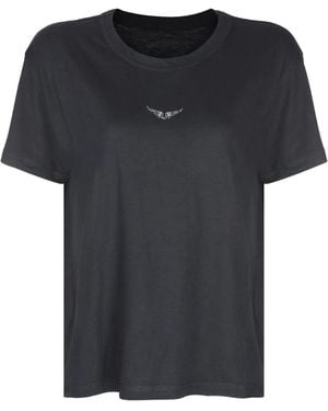 Zadig & Voltaire ビジュートリム Tシャツ - ブラック