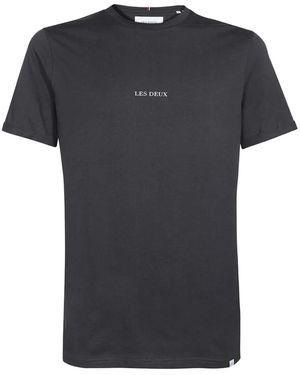 Les Deux ロゴ Tシャツ - ブラック