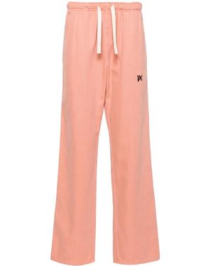 Palm Angels Mid-Rise Straight-Leg Pants - Pink