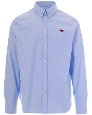 Maison Kitsuné Button-Down Shirt - Blue