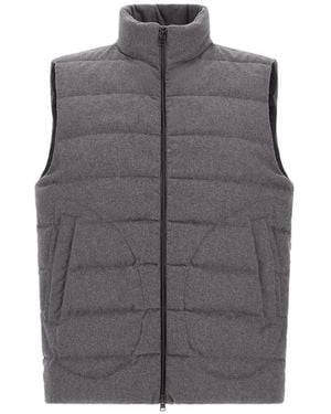 Herno Chaleco Lo Smanicato Acolchado - Gris