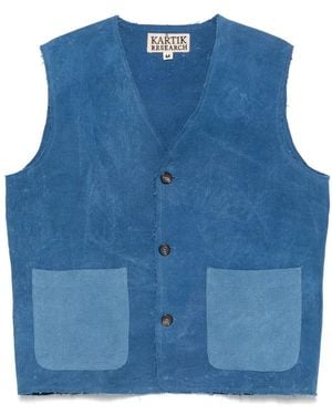 Kartik Research Camiseta de tirantes de algodón - Azul