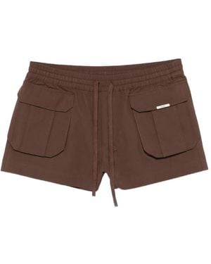 Ksubi Harper Flap-Pocket Shorts - Brown