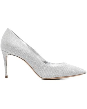 Casadei Julia ポインテッドトゥ パンプス 80mm - ホワイト