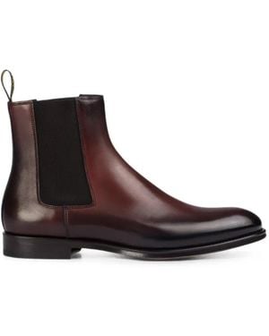 Doucal's Polierte Chelsea-Boots - Braun