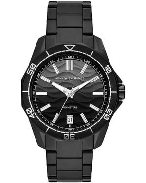 ARMANI EXCHANGE Round Face 44Mm - Black