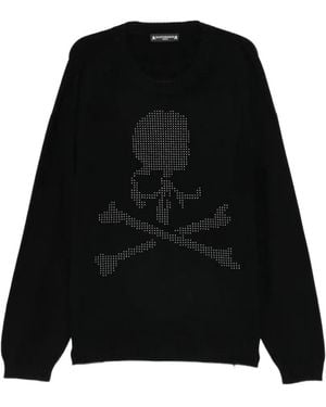 MASTERMIND WORLD Jersey Con Calavera Estampada Y Cuentas - Negro
