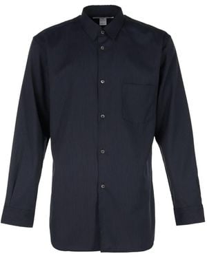 Comme des Garçons Chemise À Fines Rayures - Bleu