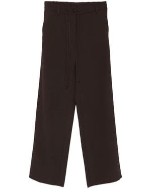 Imperial Drawstring Wide-Leg Pants - White