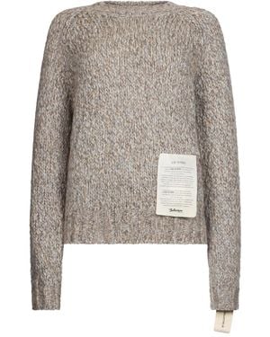 Ballantyne Pull En Maille Épaisse - Gris