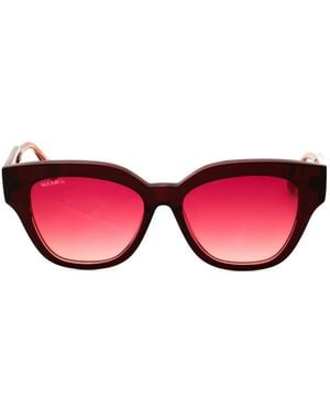 MAX&Co. Mo0106 Rectangle-Frame Sunglasses - Pink