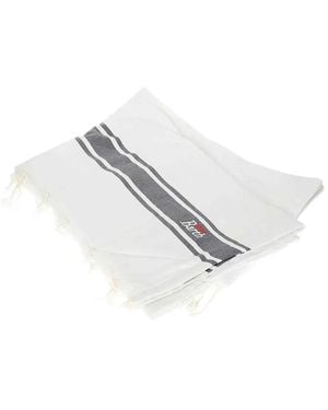 MC2 Saint Barth Fouta Fringed-Edge Beach Towel - White
