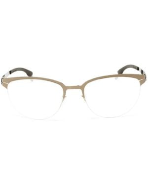 Ic! Berlin Ingenue Oval-Frame Glasses - Natural