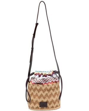 Missoni Bolso Bombonera Pequeño En Zigzag - Neutro