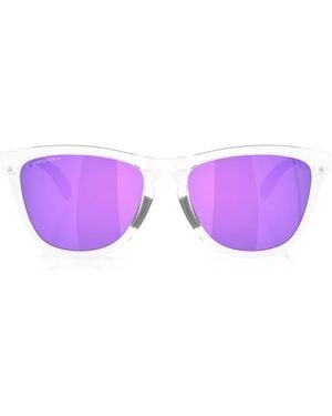 Oakley Frogskinstm Range Xl Clear Rectangle Sunglasses - Purple
