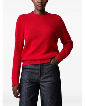 Barbour Woodhouse Wool-Cashmere Crew-Neck Jumper - Red