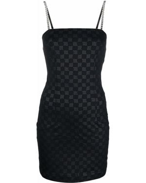 MISBHV Monogram Chain-Link Strap Dress - Black