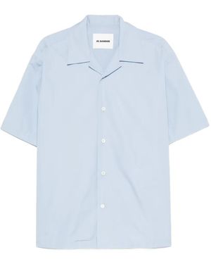 Jil Sander Kurzärmeliges Hemd - Blau